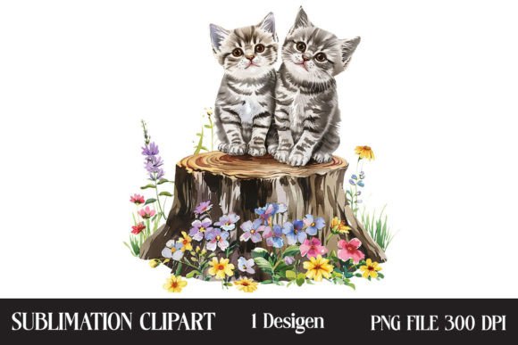 Watercolor Cat Clipart Grafik Druckbare Illustrationen Von Creative Design House