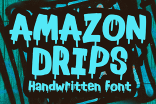 Amazon Drips Display Font By MVMET 1