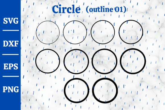 Circle Frame Outline SVG, Laser Cut #01 Graphic Illustrations By momstercraft