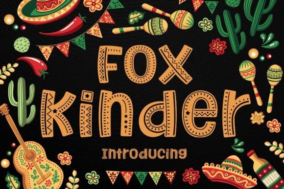 Fox Kinder Decorative Font By Fox7