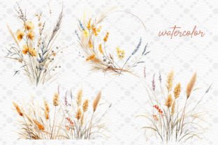 Grass Clipart Boho Pampas Grass PNG Graphic Illustrations By LeCoqDesign 2