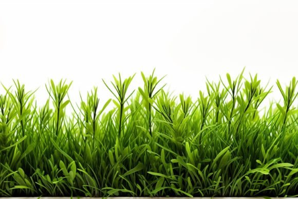 Green Grass Isolated on White Background Grafik KI Illustrationen Von Alby No