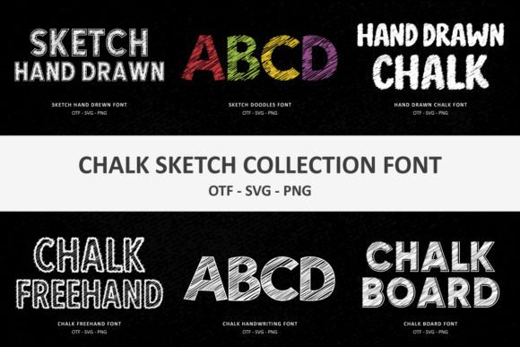 Chalk Sketch Collection Color Fonts Font By Font Craft Studio