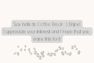 Coffee Break Czcionki Skryptowe Czcionka Przez ruddean design 10