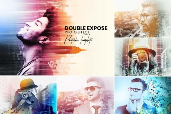 Double Exposure Effect in Photoshop Grafik Aktionen & Voreinstellungen Von mristudio