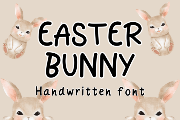 Easter Bunny Script & Handwritten Font By Bee piyanuch