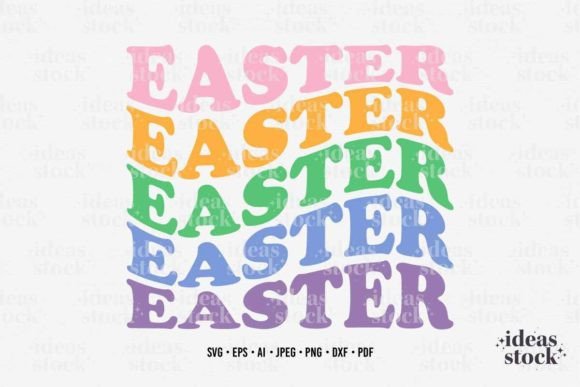 Easter Svg. Retro Easter. Happy Easter. Afbeelding Afdruk Sjablonen Door ideasStock