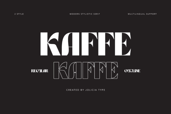 Kaffe Sans-Serif-Schriftarten Schriftart Von joliciatype
