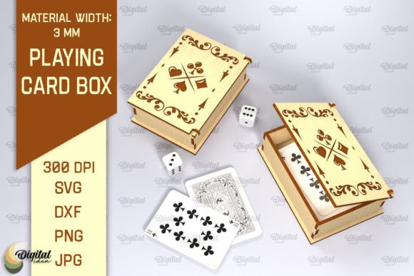 Laser Cut Playing Card Holder SVG Graphic 3D SVG By Digital Idea