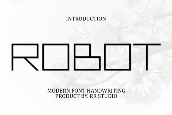 Robot Skript-Schriftarten Schriftart Von RR Studio