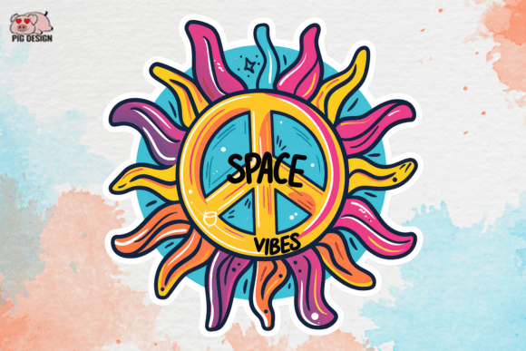 Space Vibes Sublimation Clipart PNG Graphic Crafts By PIG.design