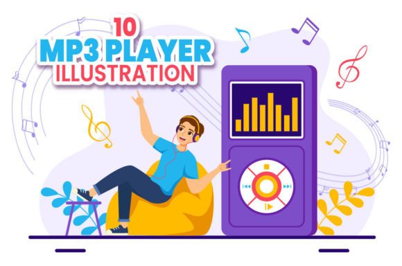 10 MP3 Player Illustration Graphic Illustrations By denayunecf
