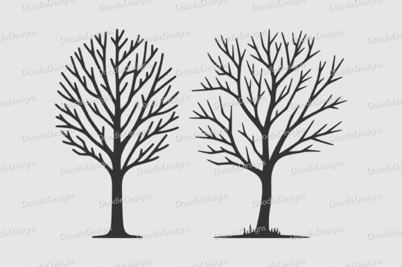 Bare Tree SVG Bundle | Tree Cutting File Afbeelding Crafts Door DoodleDesignsStoreGB