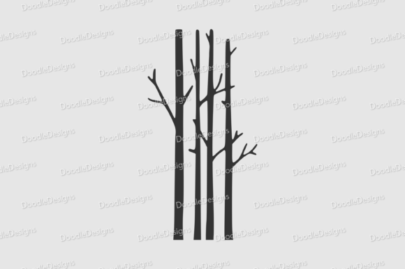 Birch Tree SVG | Bare Tree SVG Gráfico Manualidades Por DoodleDesignsStoreGB