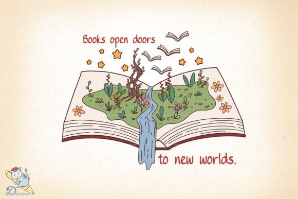 Books Open Doors to New Worlds Graphic Crafts By Dori Story
