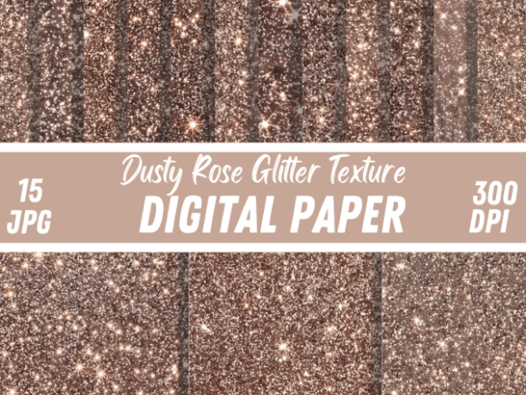Dusty Rose Glitter Textures Backgrounds Graphic Backgrounds By Creative River