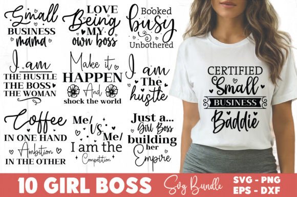 Girl Boss SVG Bundle Graphic Crafts By crafthome