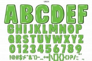 Green Farb-Schriftarten Schriftart Von Kik Design 2