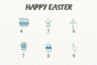 Happy Easter Dingbats Font By Nongyao 4