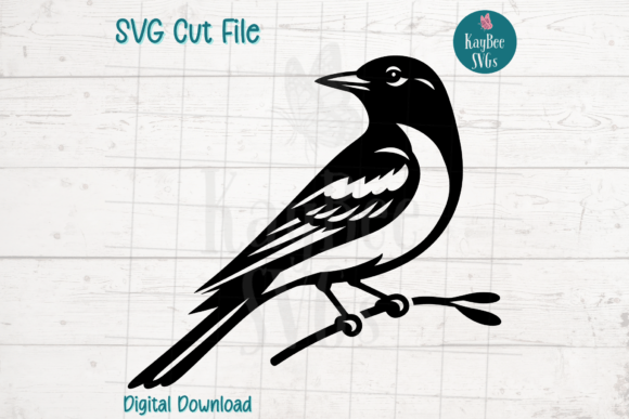 Oriole Bird SVG Cut File Grafik Druckbare Illustrationen Von kaybeesvgs