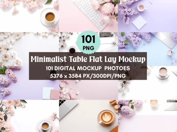 101 Table Flat Lay Mockup Bundle Graphic Product Mockups By Laxuri Art