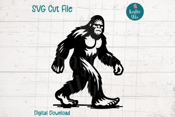 Bigfoot Sasquatch Yeti SVG Cut File Graphic Illustrations By kaybeesvgs