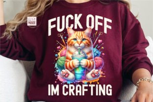Ginger Cat Crafting PNG Knitting Crochet Graphic Print Templates By Pixel Paige Studio 2