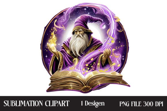 Watercolor Fantasy Books Collection Clip Gráfico Ilustrações para Impressão Por Creative Design House