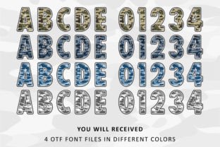 Camouflage Font Colorati Font Di Font Craft Studio 2