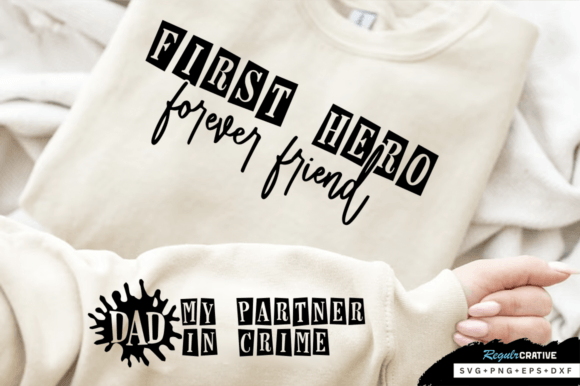 First Hero Forever Friend Sleeve SVG Gráfico Diseños de Camisetas Por Regulrcrative
