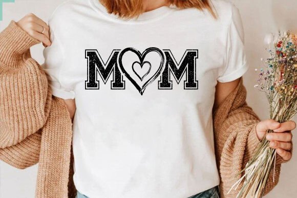 Mom Heart SVG Mother's Day Clipart PNG Grafica Creazioni Di Designstore