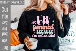 Retro Girl Feminism Bundle Graphic T-shirt Designs By SimaCrafts 11