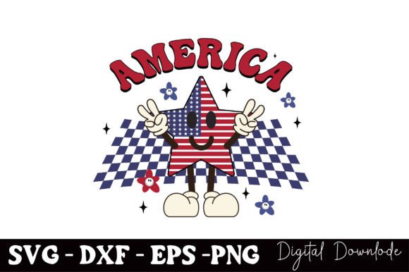 America, America SVG, 4th of July Graphic Crafts By BlackCraft