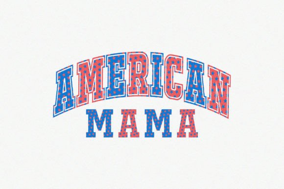 American Mama Sublimation Gráfico Artesanato Por Craft Artist