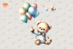 Baby Teddy Bear 20 Graphic Print Templates By Mayart 1