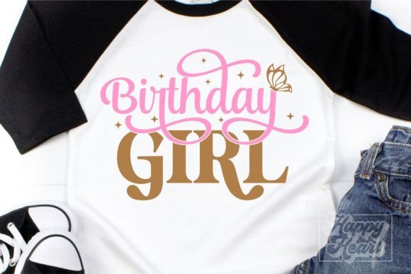 Butterfly Birthday Girl SVG - Birthday Gráfico Manualidades Por happyheartdigital