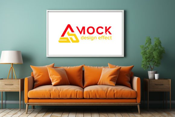 Indoor Wall Photo Frame Mockup Graphic Product Mockups By Harry_de