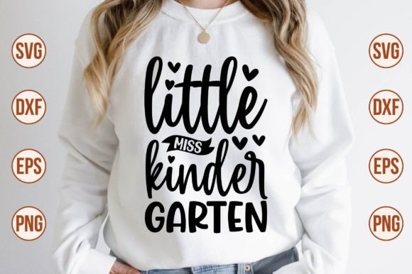 Little Miss Kinder Garten SVG Gráfico Artesanato Por nazrulislam405510