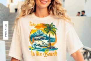 Retro Summer Beach Classic Car Bundle Graphic T-shirt Designs By Universtock 17
