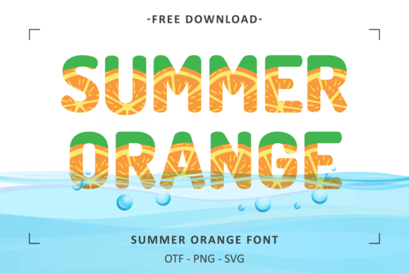 Summer Orange Color Fonts Font By Font Craft Studio