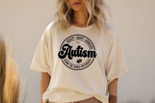Autism Awareness, Accept Adapt Advocate Gráfico Diseños de Camisetas Por Premium Digital Files 4