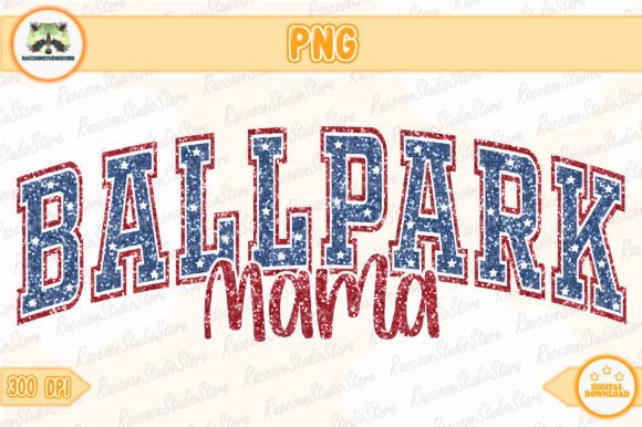 BallPark Mama Png Gráfico Manualidades Por RaccoonStudioStore