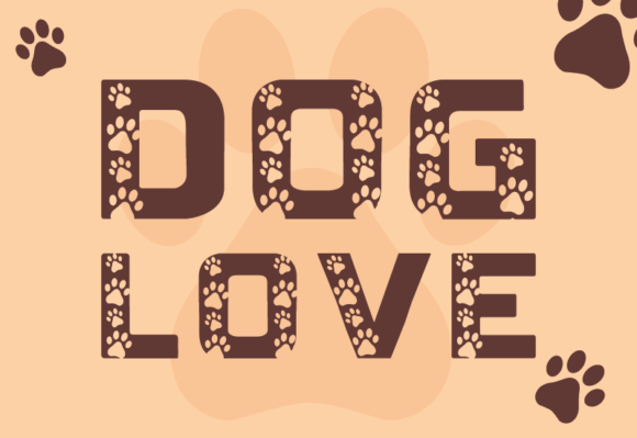 Dog Love Decorative Font By GraphicsNinja