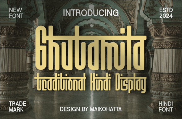 Ghutamila Display-Schriftarten Schriftart Von maikofarazhatta