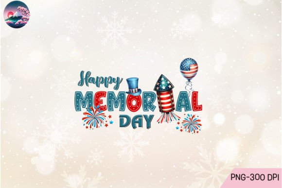 Happy Memorial Day PNG Sublimation Graphic Crafts By Cherry Blossom