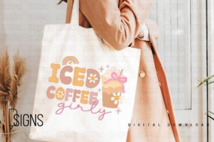 Iced Coffee Girly Coquette Groovy Png Graphic T-shirt Designs By DSIGNS 4