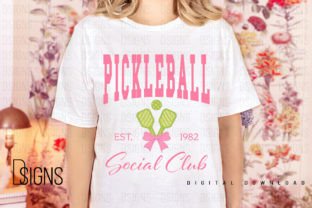 Pickleball Coquette Girly Sublimation Graphic T-shirt Designs By DSIGNS 3
