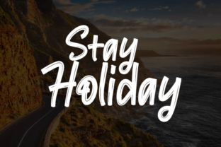Stay Holiday Czcionki Skryptowe Czcionka Przez Eric Kusuma 1