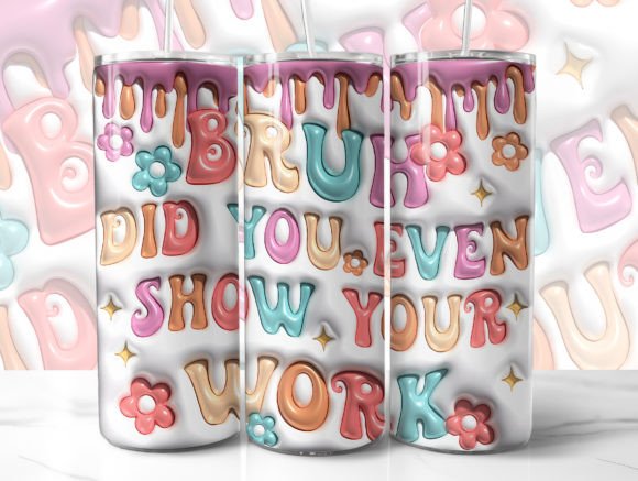 Teacher 3D Inflated Tumbler Wrap Graphic Crafts By SushiDesignStore
