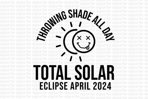 Total Solar Eclipse April 2024 Graphic T-shirt Designs By Vintage Designs
